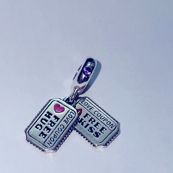 Pandora Jewelry - - - Pandora Love Cupon Dangle charm Ale S925